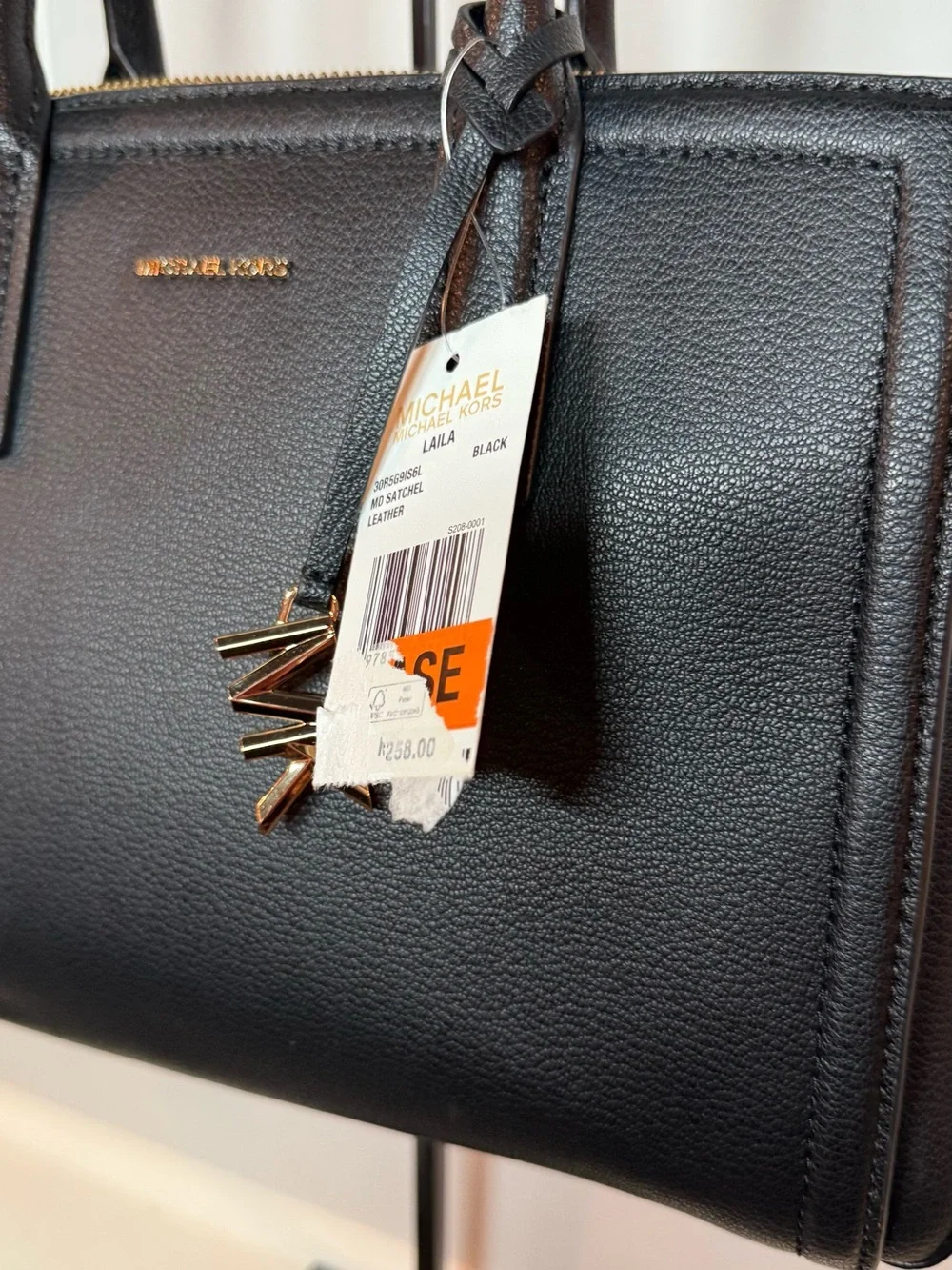 Michael Kors Laila Medium Satchel in black